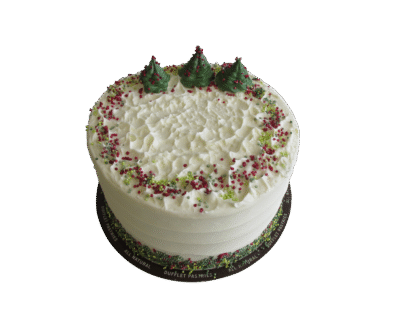 Holiday Black & White Layer Cake