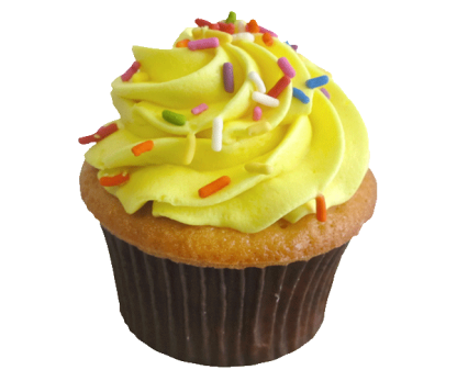 Cupcake 2.5″ Rainbow Vanilla