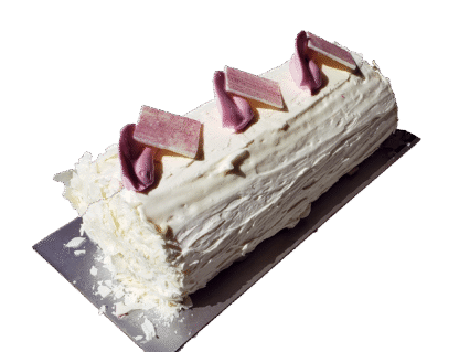 Vanilla Raspberry Bûche