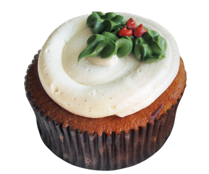 Holiday Double Vanilla Cupcake